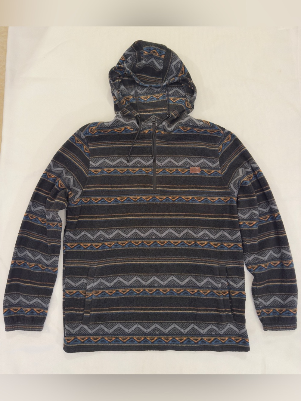 O’Neill Vantage SuperFleece 1/2 Zip Hoodie Men’s Size: L Geometric Pattern